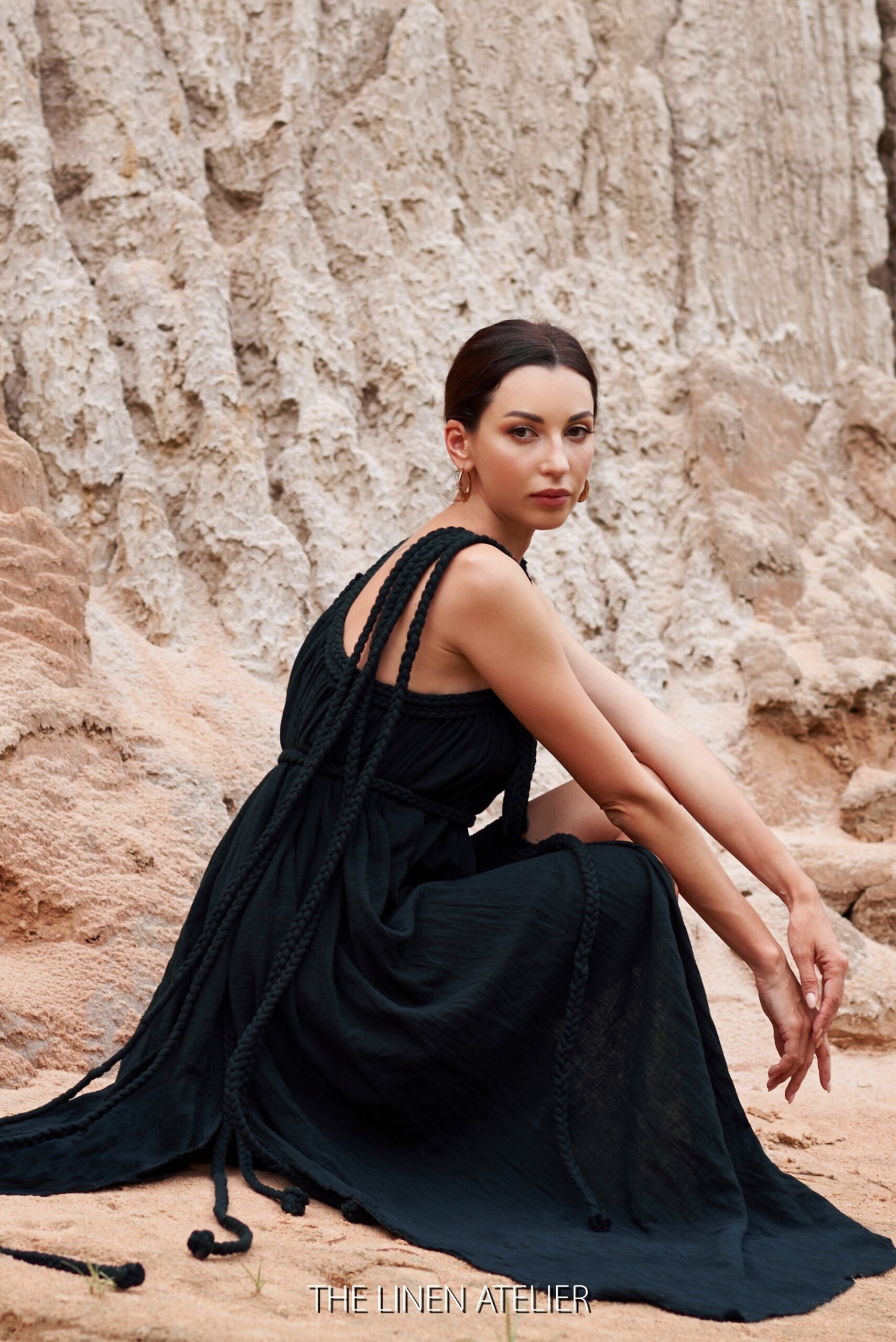 LESA Goddess Dress Boho Maxi - Image 3