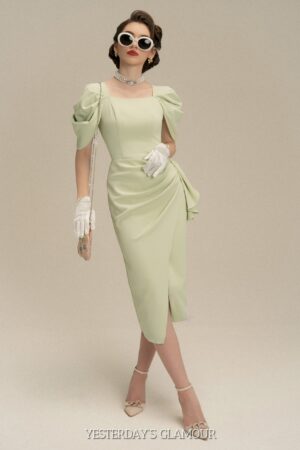 Courtney Puff Sleeve Midi Dress