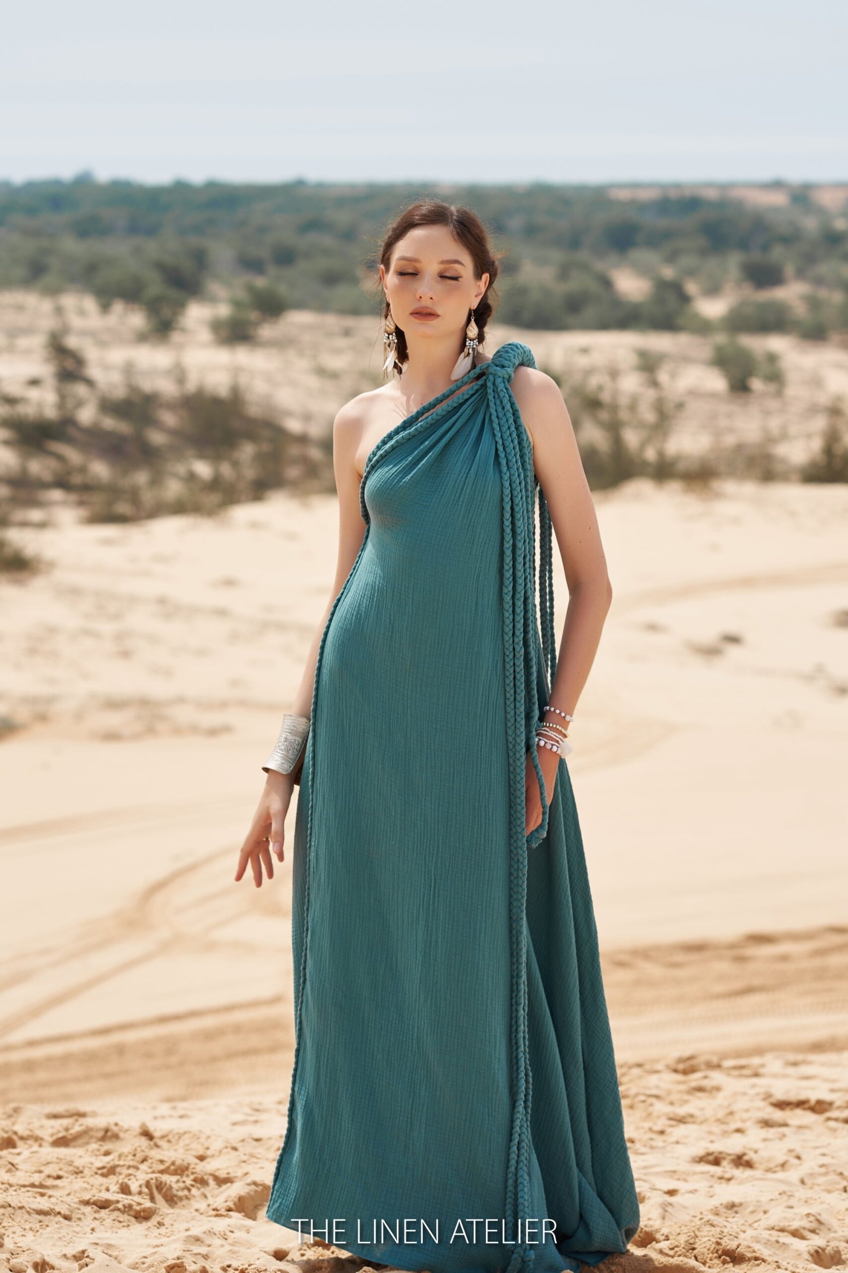 AGATHA Goddess Dress Women One Shoulder - Image 3