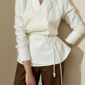 Sophia Wrap Around Linen Top