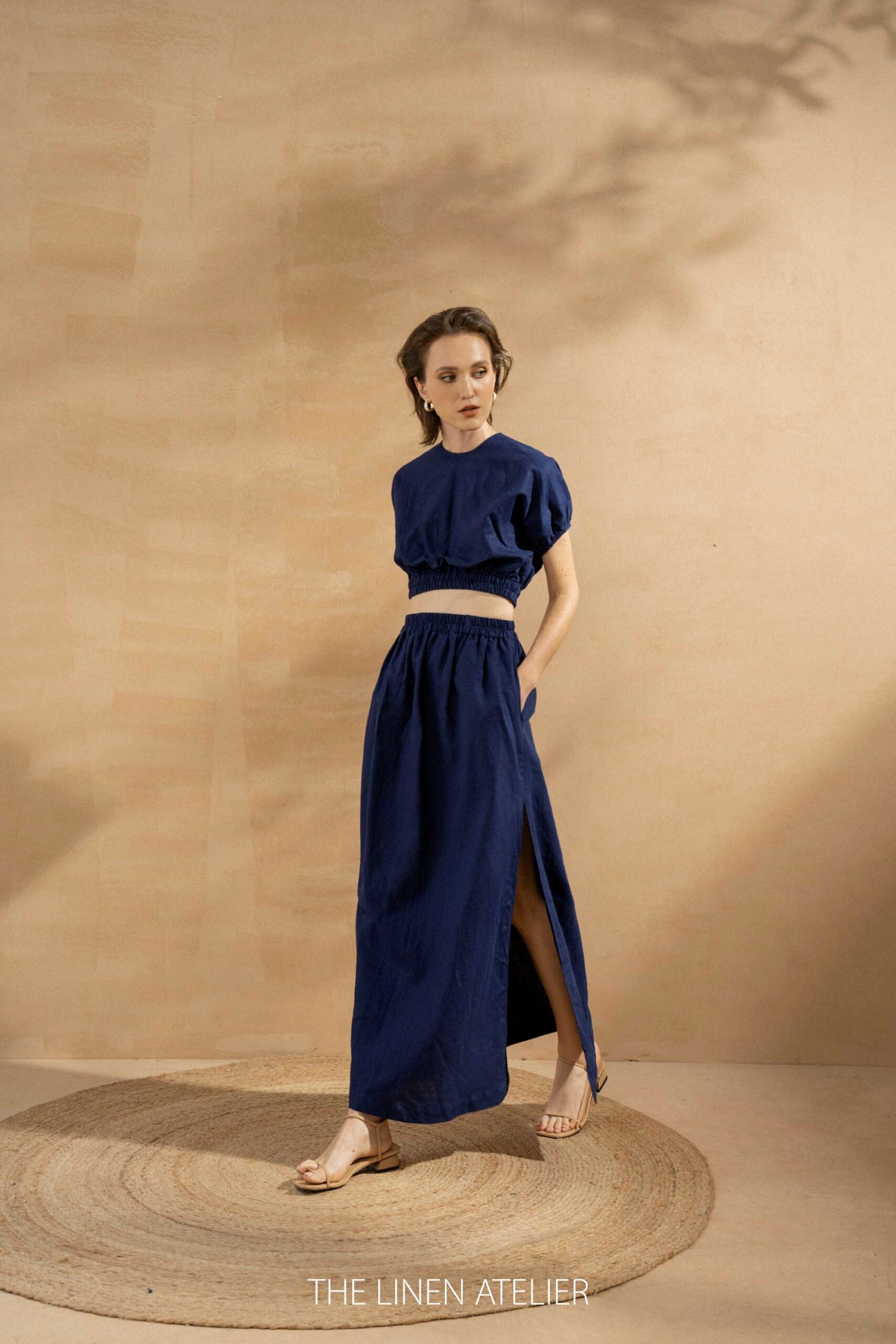 LUCY Linen Skirt And Top Set - Image 2