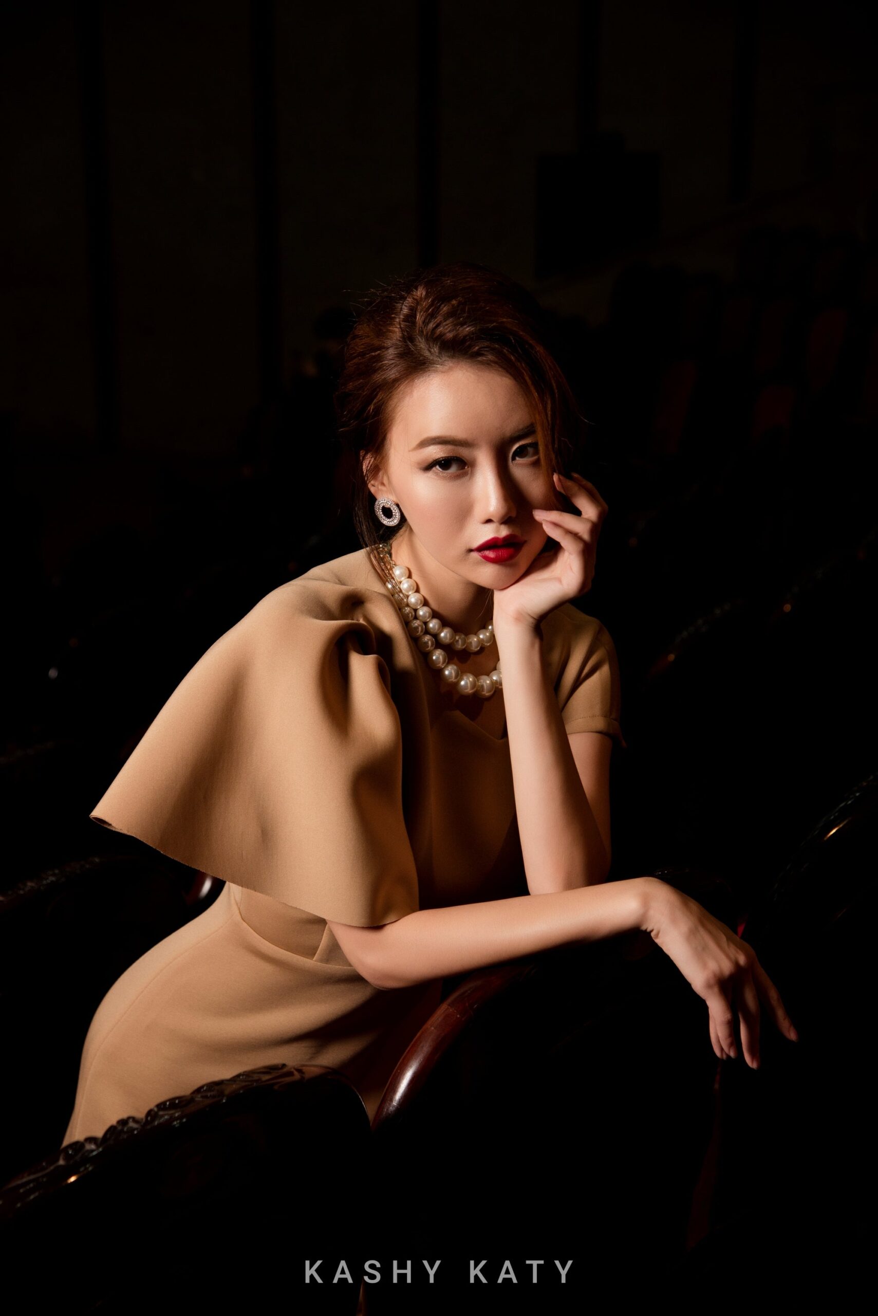 Camila Refined Midi Dress with Graceful Flutter Sleeves - Image 7