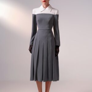 Fenella Long Sleeve with Collar Cocktail Dress