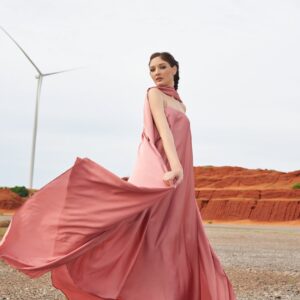 JENNA Women's Halter Loose Long Dress