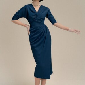 Blair Elegant Silhouette Wrap Dress