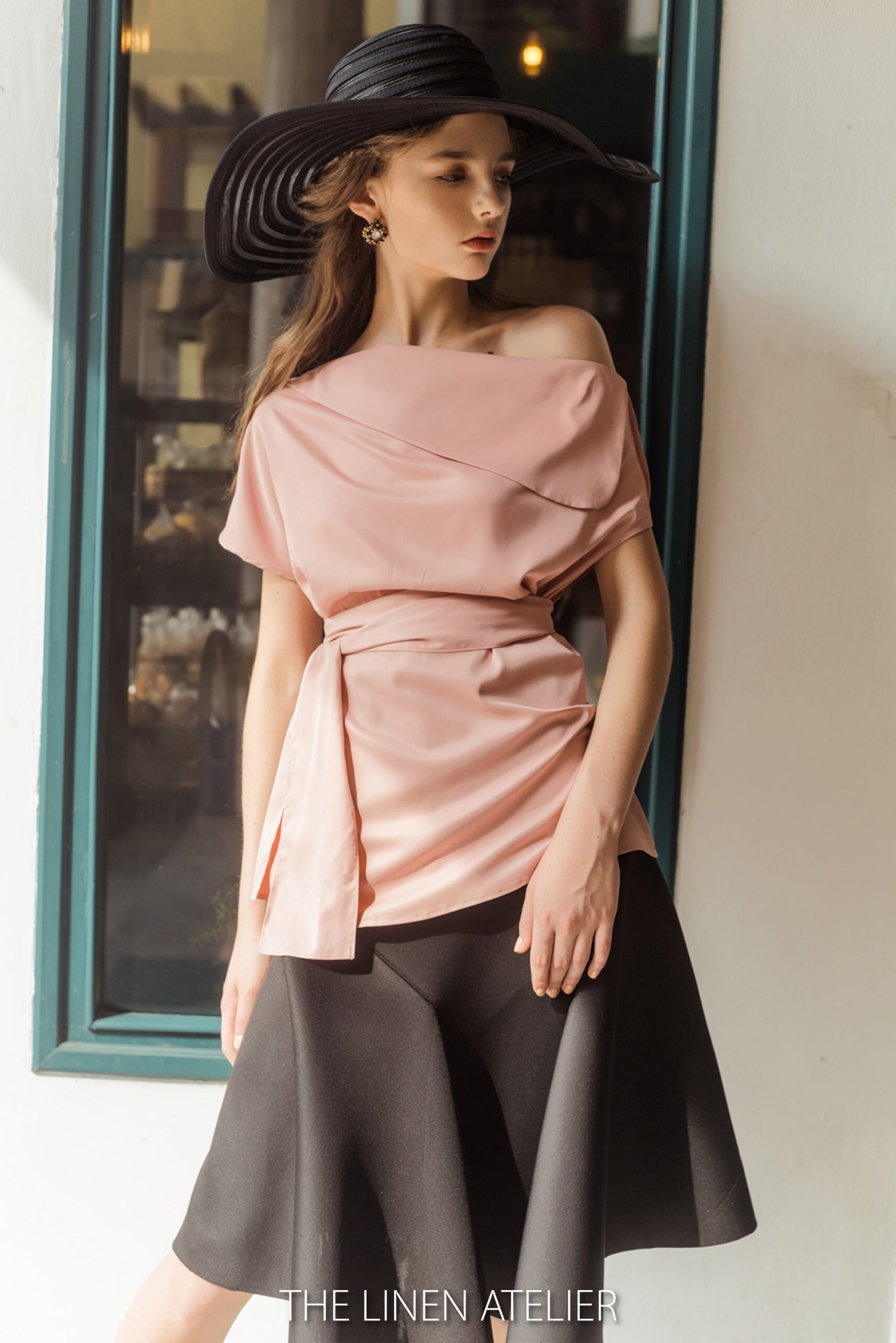 JENNIFER One Shoulder Short Sleeves Blouse - Image 2