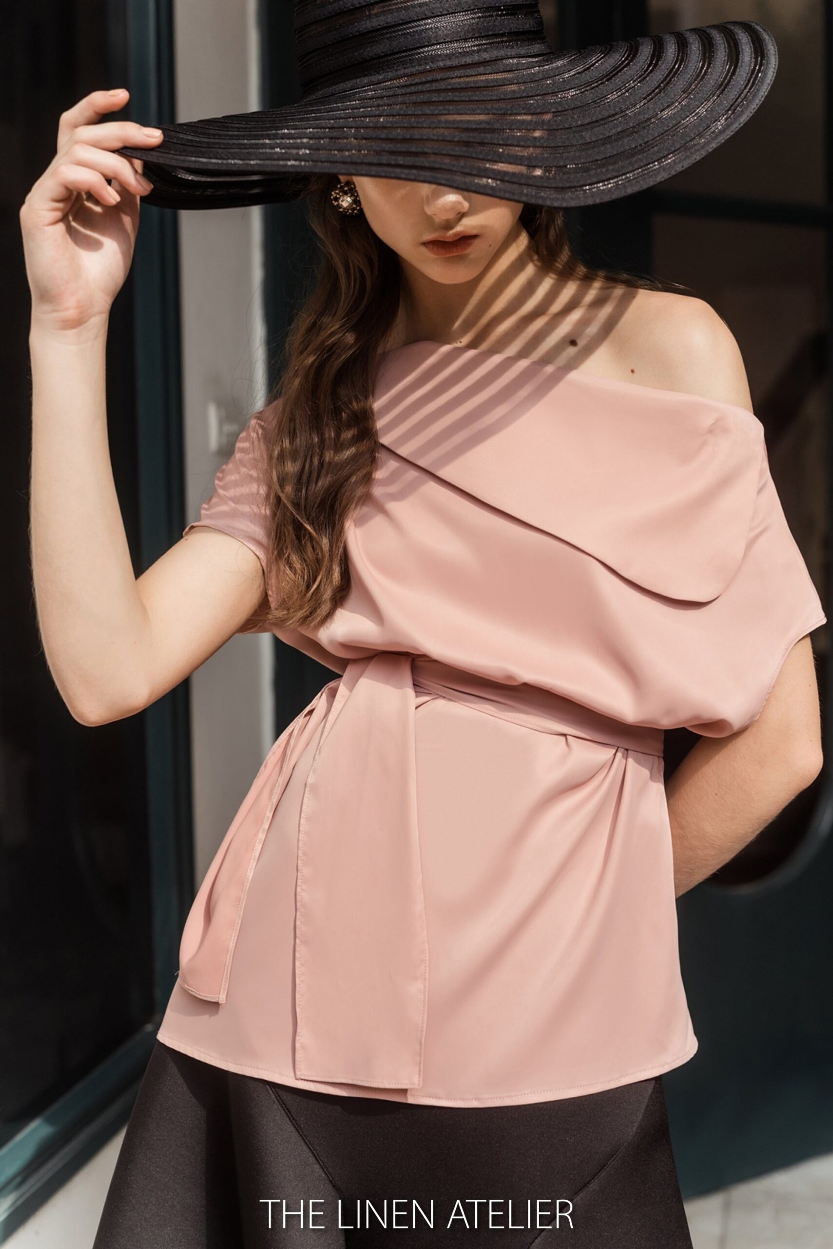 JENNIFER One Shoulder Short Sleeves Blouse - Image 4