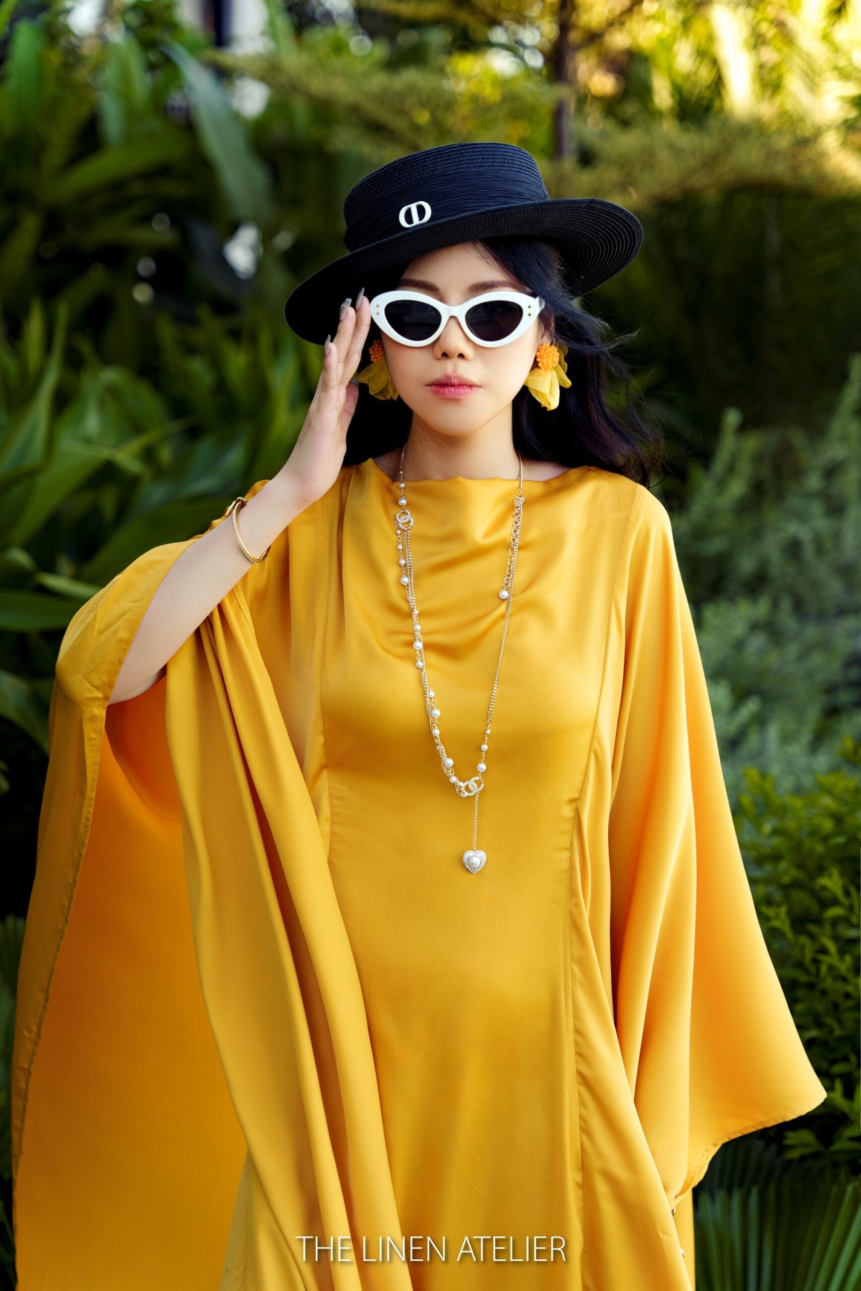 KENDALL Open Back Kaftan Dress - Image 3