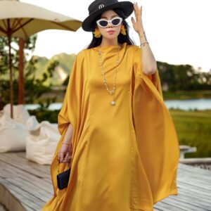 KENDALL Open Back Kaftan Dress