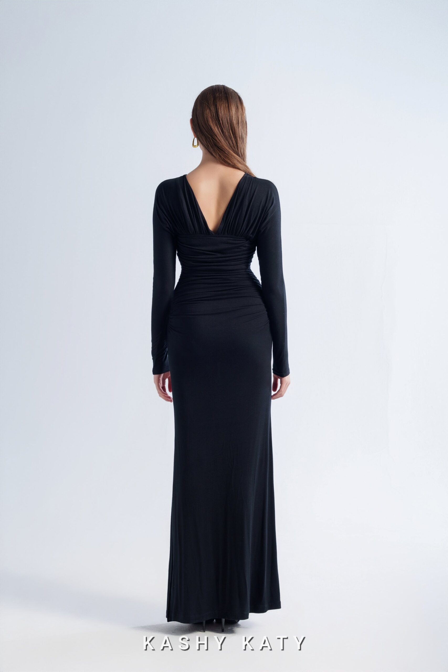 Alita Layered Cutout Draped Maxi Dress - Image 5